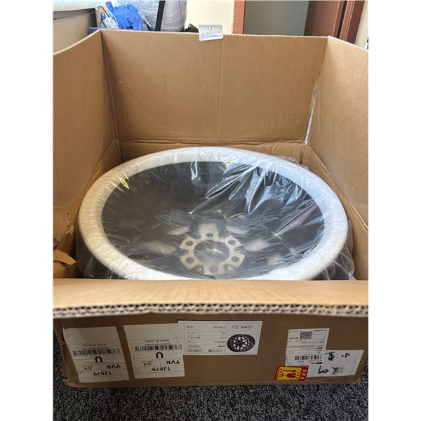 New Custom Forged Wheel Rim - Black/Silver