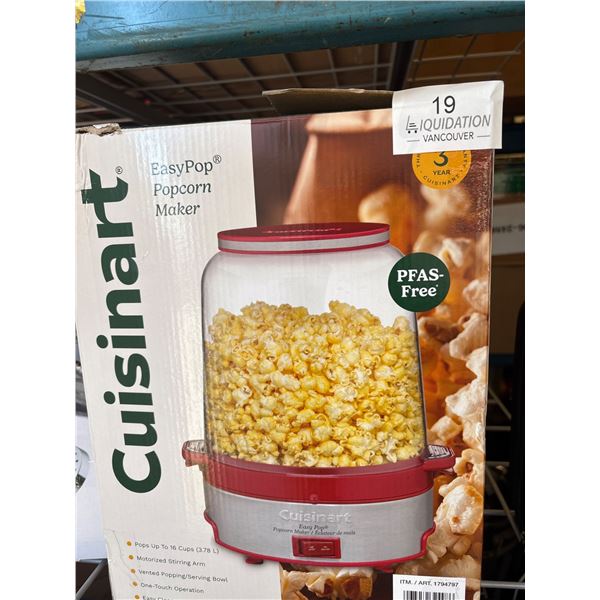 Cuisinart EasyPop Popcorn Maker - Returns
