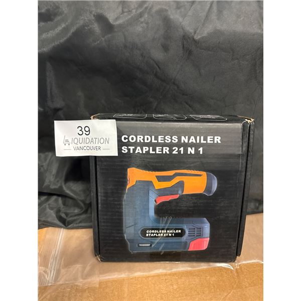 Cordless Nailer Stapler 21 N 1 - New