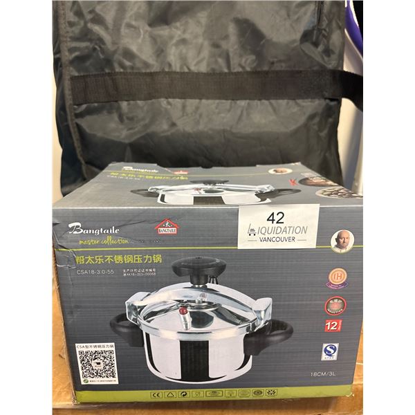 Bangtaile CSA18-3.0-55 Stainless Steel Pressure Cooker 3L - New