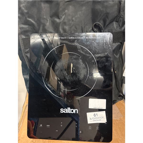Salton Black Induction Cooktop - Return & Tested