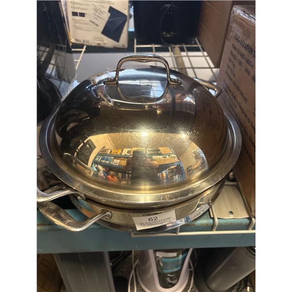 Silver Stock Pot with Lid - Return