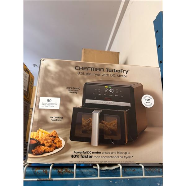 Chefman TurboFry 8.5L Air Fryer-returns- tested