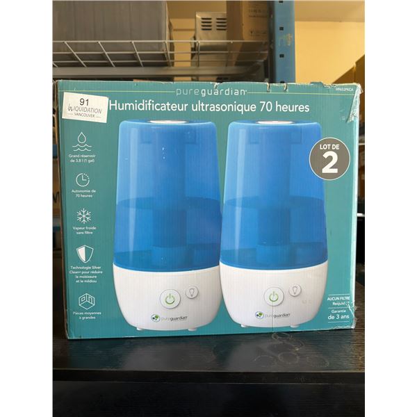 PureGuardian Ultrasonic Humidifier - returns