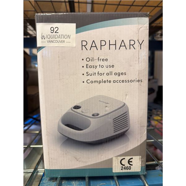 Raphary Nebulizer - Oil-free, Easy to Use