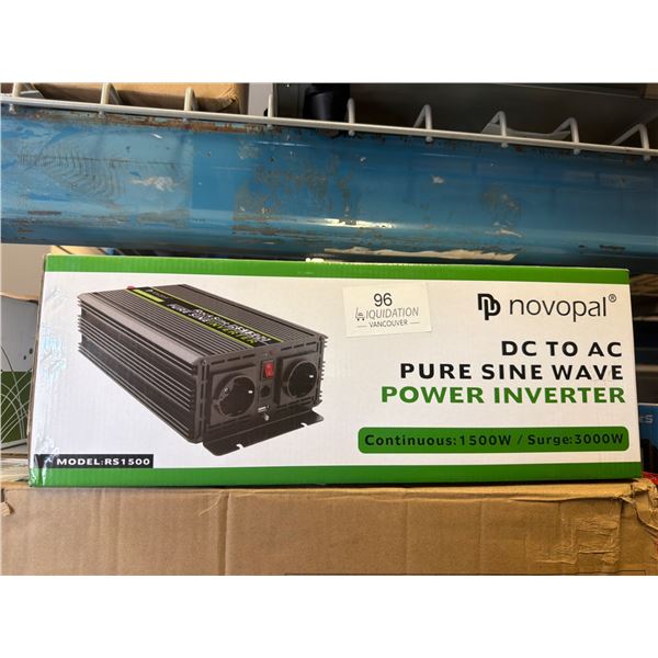 Novopal RS1500 DC to AC Pure Sine Wave Power Inverter 1500W