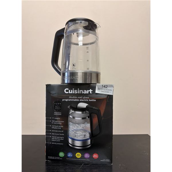 Cuisinart Double-Wall Glass Programmable Electric Kettle-returns-tested