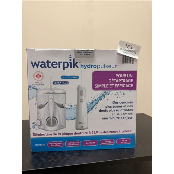 Waterpik HydroPulseur Water Flosser - Ultra Plus & Sans Fil Pearl