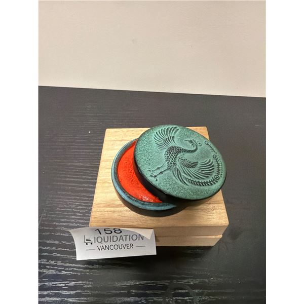 Teal Phoenix Ink Pad and Seal