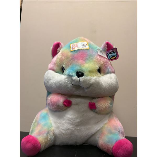 Belly Buddies Rainbow Tie-Dye Plush Toy