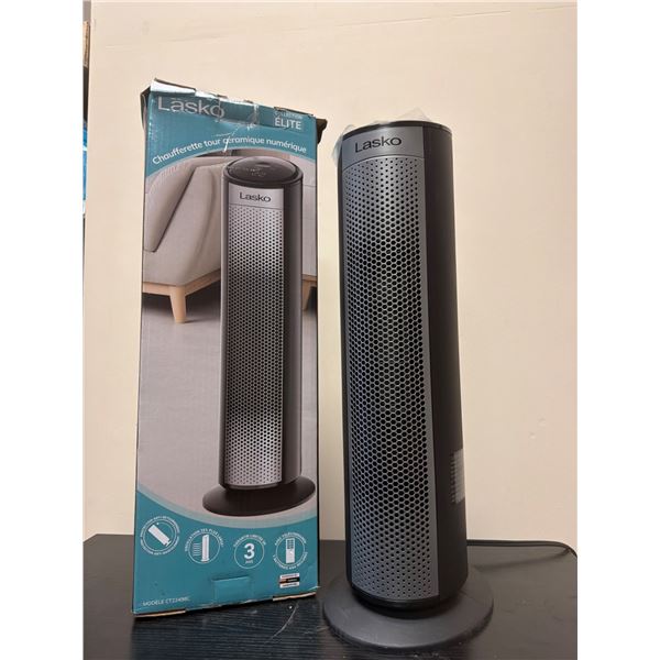 Lasko CT22498C Ceramic Tower Heater - Digital Display, Oscillation, Remote