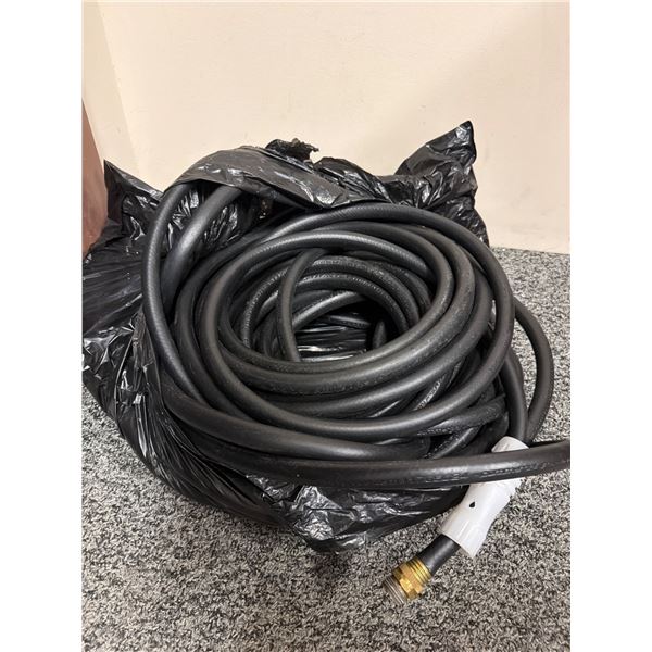 Black Garden Hose with Brass Fittings