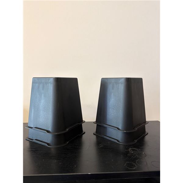 Brand New Set of 4 Black Furniture Risers-6inch