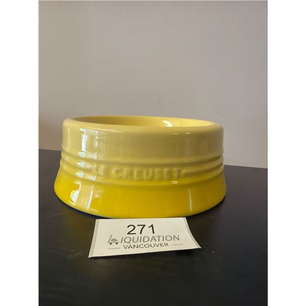 Le Creuset Yellow Pet Bowl