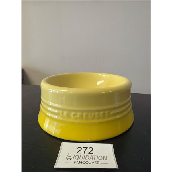 Le Creuset Yellow Pet Bowl