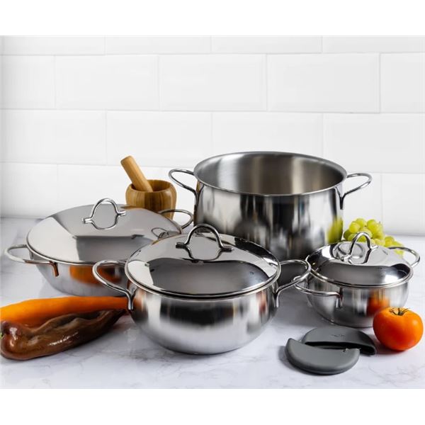 Brand new Inoxriv Stainless Steel Cookware 7 pcs Set - Made in Italy -Retail $799