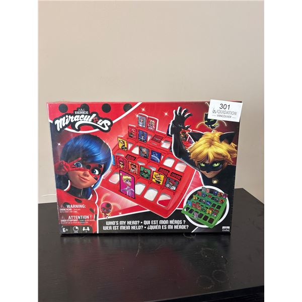 Miraculous Ladybug Who's My Hero? Board Game - New