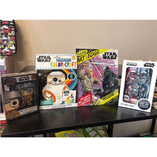 Star Wars BB-8 3D Paper Model Color & Craft Kit with Crayons, Young Anakin & Darth Vader