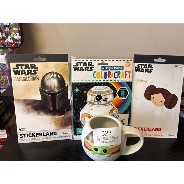 Star Wars Collection The Mandalorian Baby Yoda Mug, Stickerland & Color+ Craft 3D paper model