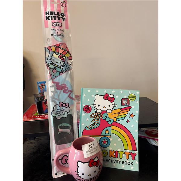 Hello Kitty Mug, Kite and Activity Book Set - New