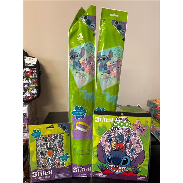 DisneyStitch 6 Sheets Sticker Pad, Sticker Book & Kite Set