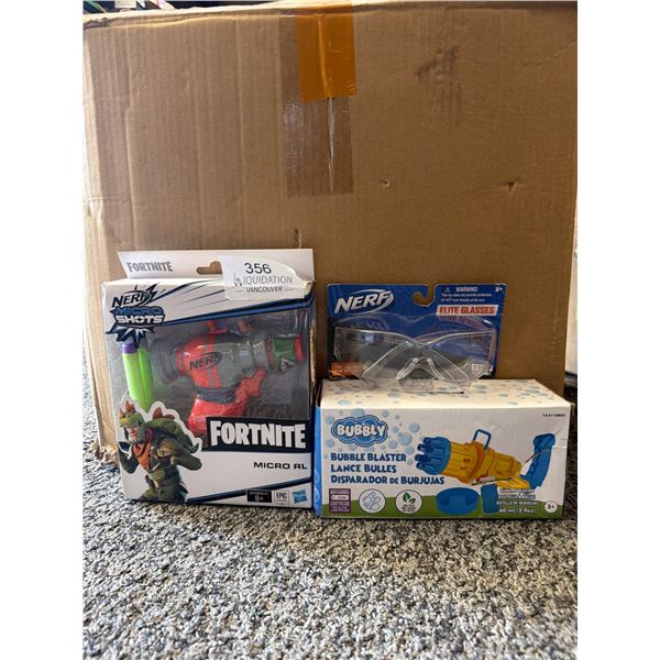 Nerf Fortnite Micro Shots RL Blaster & Bubbly Bubble Blaster Set