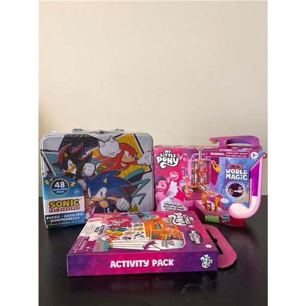 Sonic the Hedgehog puzzle & My Little Pony Activity Pack Bundle
