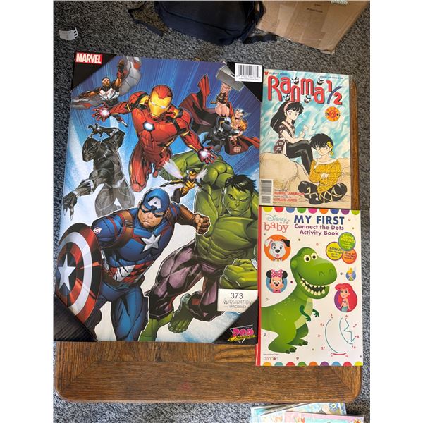 Marvel Avengers 3D & Disney Baby Activity Books - New