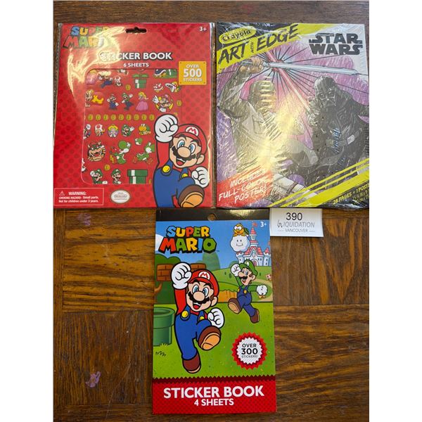 Crayola Star Wars & Super Mario Sticker Books