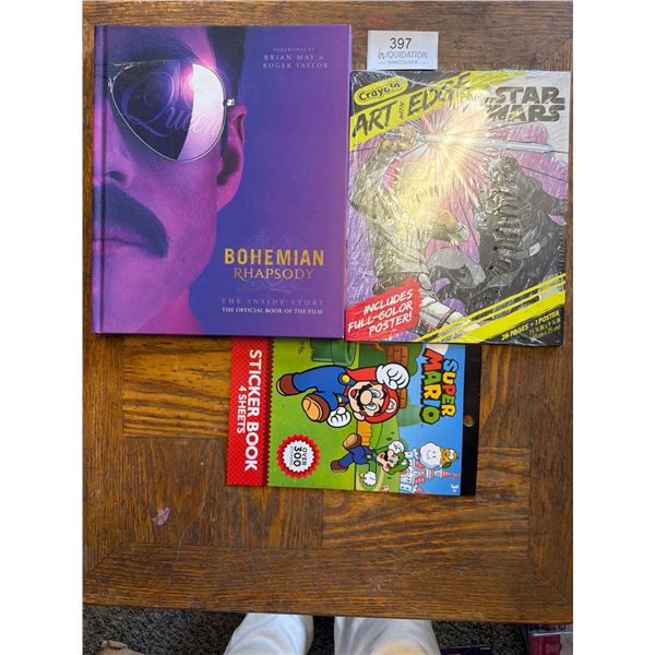 Bohemian Rhapsody Book,  Star Wars Art, Super Mario Stickers