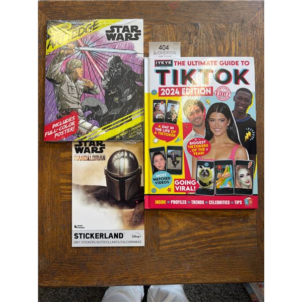 Lot of 2 Star Wars & TikTok Books