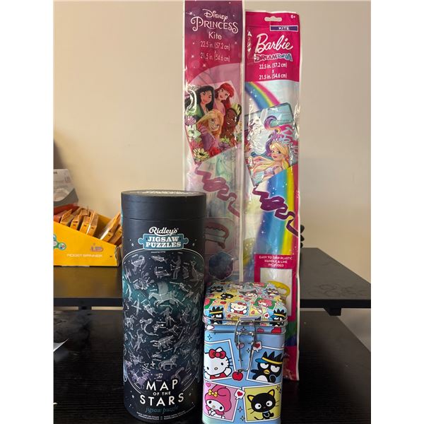 Kids' Kites, Hello kitty empty box and Puzzles