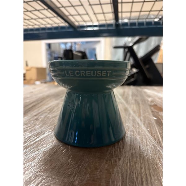 Le Creuset Teal Ceramic Pet Bowl