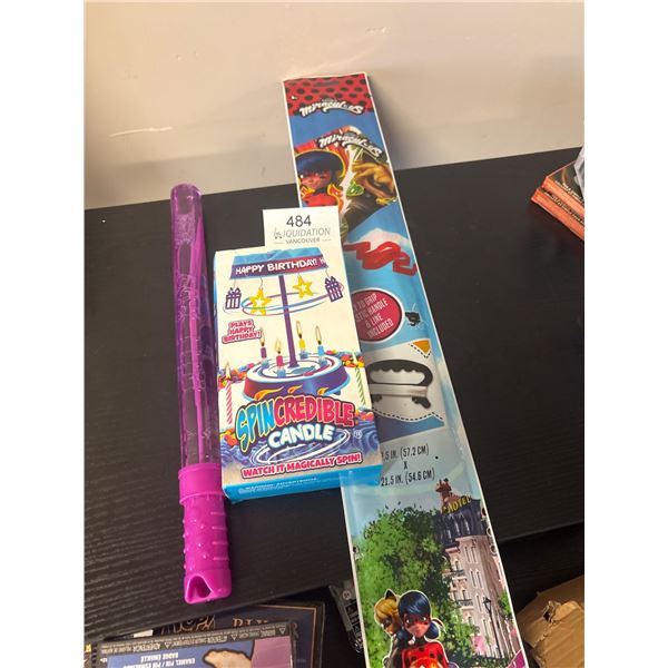 Spincredible Magic Spinning Birthday Candle & Miraculous Kite
