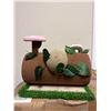 Image 1 : Cute Mushroom Cat Tree with Sisal Ball and Artificial Grass Base