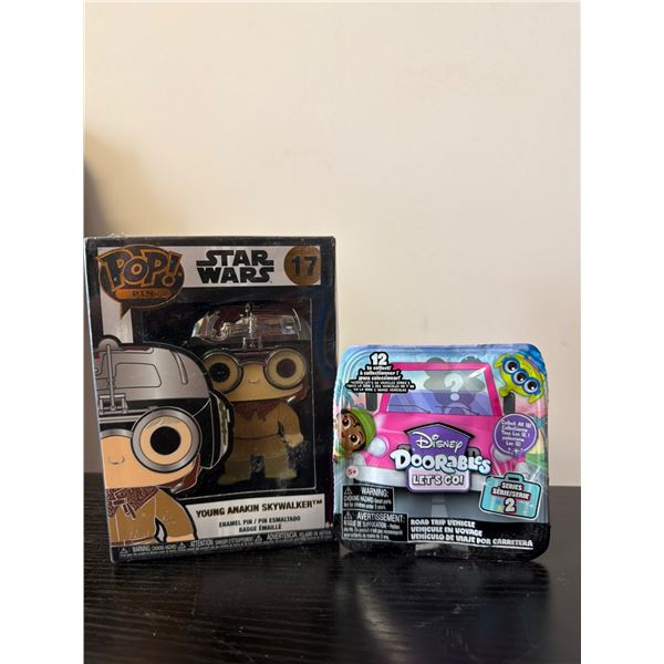 Funko Pop! Star Wars Young Anakin Skywalker Pin & Disney Doorables