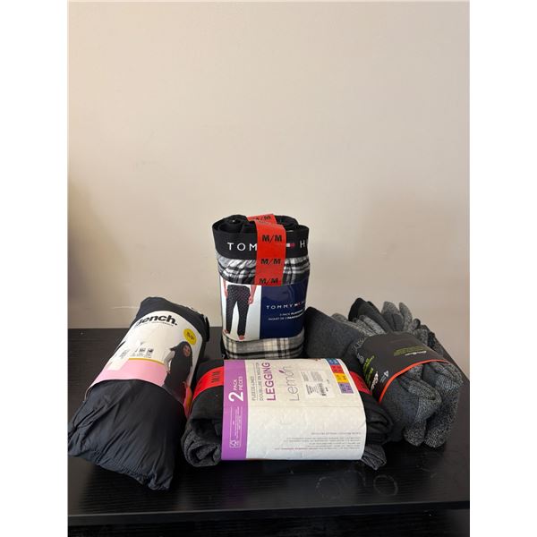 Bundle: Tommy Hilfiger Pajamas, Bench Pants, Lemon Leggings, Eddie Bauer Socks