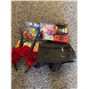 Image 1 : Assorted Lot: Hot Wheels, Frozen Bath Bomb, Tetris Game, Headband, Bag