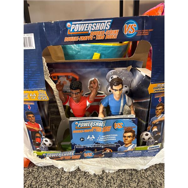 PowerShots Double Strike Soccer Toy Playset, as is