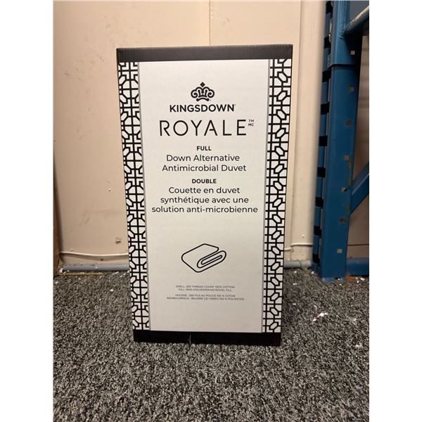 Kingsdown Royale Full Down Alternative Antimicrobial Duvet