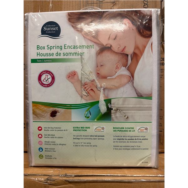 Sunset Collection Twin Box Spring Encasement - Bed Bug Protection