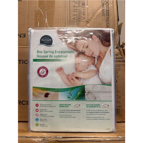 Sunset Collection Box Spring Encasement Twin Extra Long White