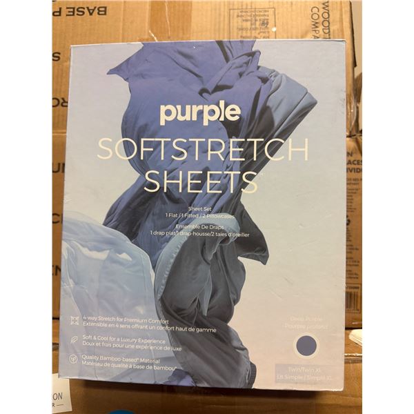Purple SoftStretch Sheets Twin/Twin XL
