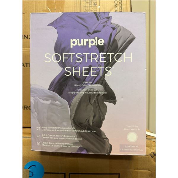 Purple Softstretch Sheets - Twin/Twin XL