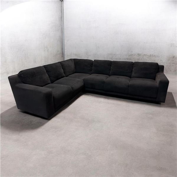 Black Sectional Sofa - Fair Condition