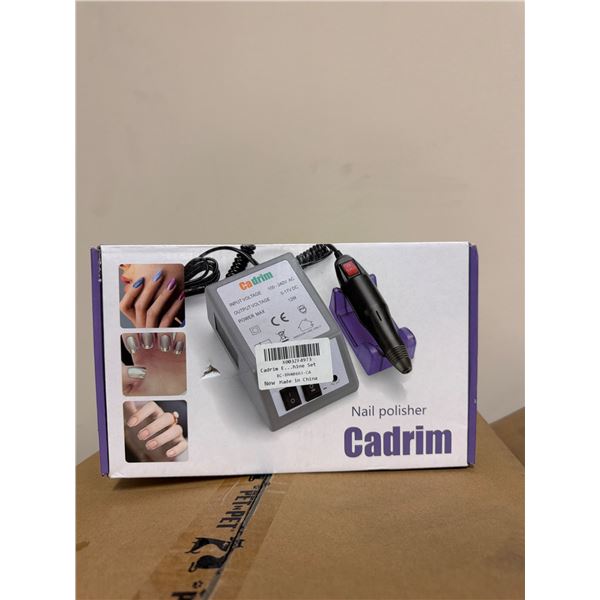 New Cadrim Nail Polisher Set - Electric Manicure Machine