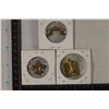 Image 2 : 3 BOY SCOUTS GOLD COLORED PIN BACKS