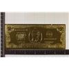 Image 2 : GOLD FOIL REPLICA OF A US 1976-A $2 FRN. CRISP UNC