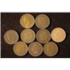 Image 1 : 9 INDIAN HEAD CENTS: 1901-1907