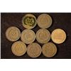 Image 2 : 9 INDIAN HEAD CENTS: 1901-1907